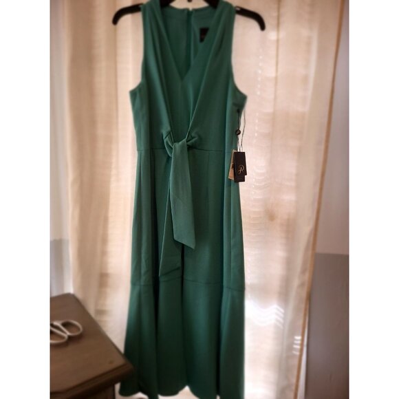 NWT Green jade divine Adrianna‎ papell  halter dress size 4 - Picture 1 of 8